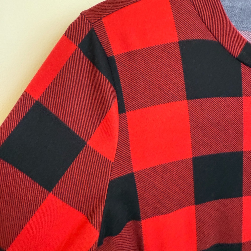 Cream n Sugar Buffalo Plaid Baby Doll Top *GREAT USED CONDITION* - Picture 2 of 7